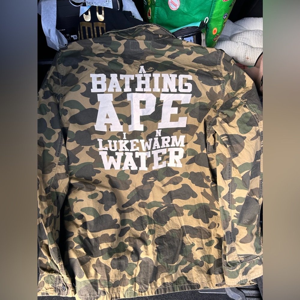 BAPE button up jacket - XL used from Official Bape Store